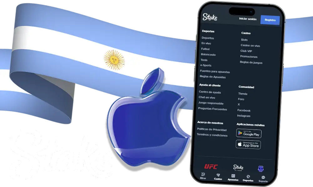 Aplicación Stake para iOS
