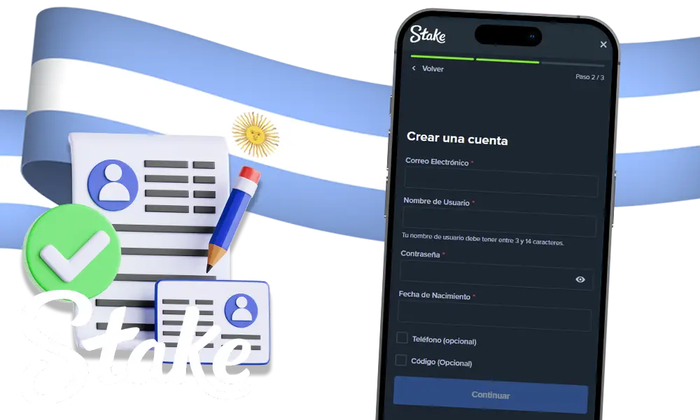 Registrarse Stake App